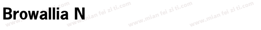 Browallia News Bold字体转换